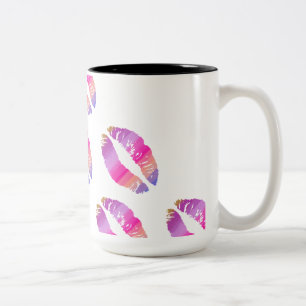 Stylish Lips #15 Two-Tone Coffee Mug