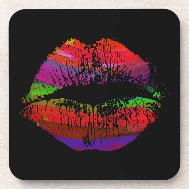 Stylish Lips #18 Coaster (Front)