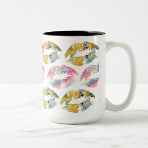 Stylish Lips #23 Two-Tone Coffee Mug
