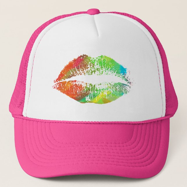 Stylish Lips #4 Trucker Hat (Front)