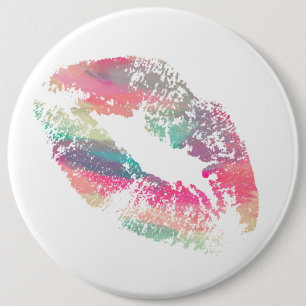 Stylish Lips #9 6 Cm Round Badge