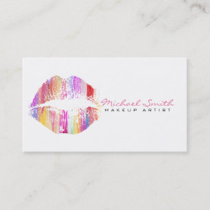 Stylish Lips Makeup Artist #24 Business Card