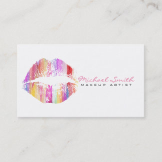 Stylish Lips Makeup Artist #24 Business Card