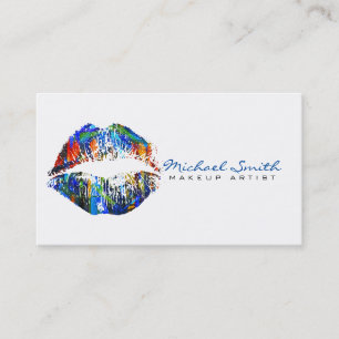 Stylish Lips Makeup Artist #28 Business Card