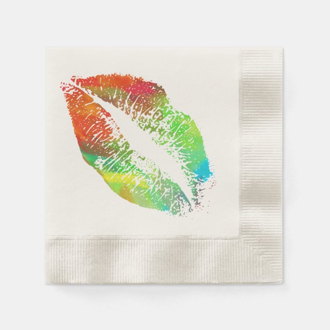 Stylish Lips Napkin (Front)