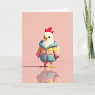 Stylish Little Bird Friend Card