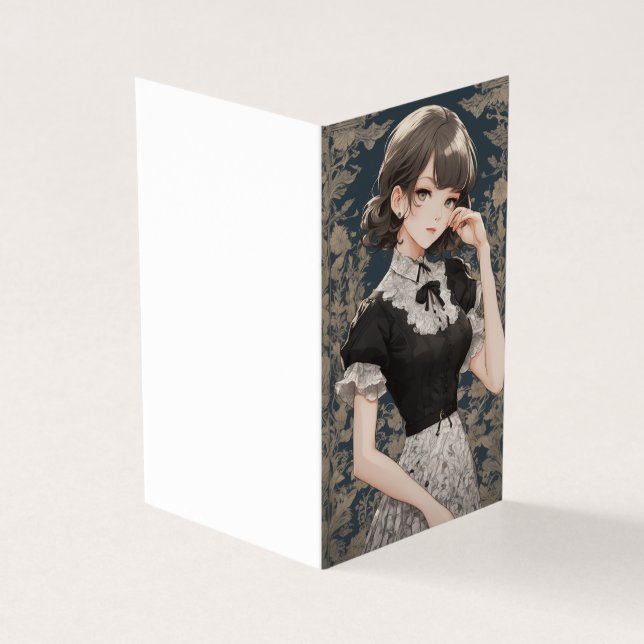 Stylish Little Black Dress Anime LBD Blank (Outside)