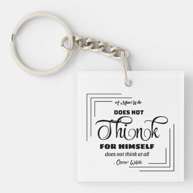 Stylish Logo Keychain (Front)