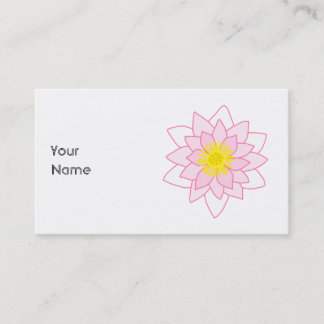 Stylish Lotus Flower. Business Card