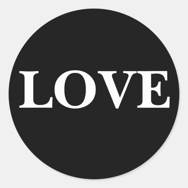 Stylish Love Invitation Sticker (Front)