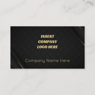 Stylish Luxury Black and Gold Business Card