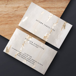 Stylish Luxury Faux Gold Foil Business Card