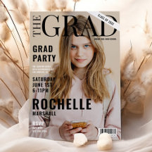 Stylish Magazine Cover Photo Graduation Party