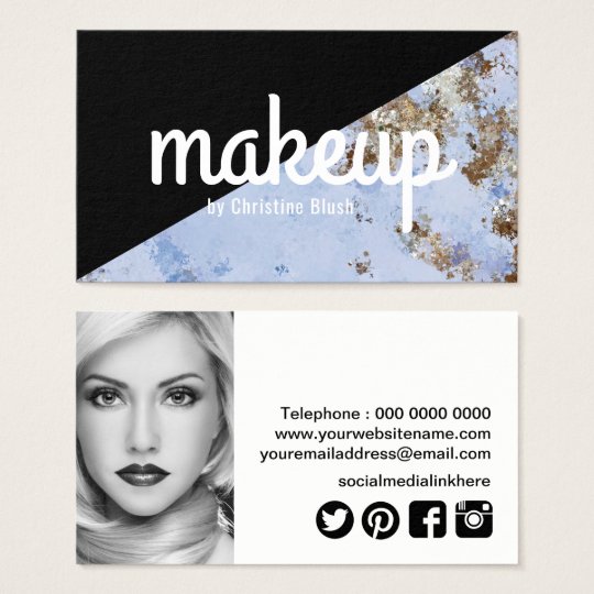 Stylish Makeup Artist Business Card Template