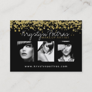 Stylish Makeup Artist Business Cards