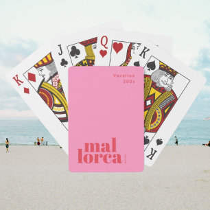 Stylish Mallorca Spain España playing cards
