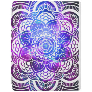 Stylish Mandala Galaxy Purple Blue iPad Mini Cover