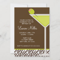 Stylish Martini Drink Birthday Party