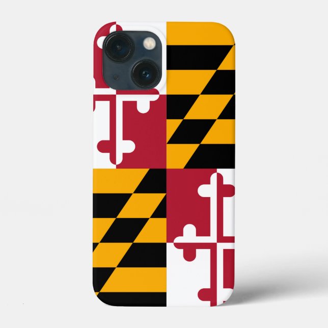 Stylish Maryland State Flag Design Case-Mate iPhone Case (Back)