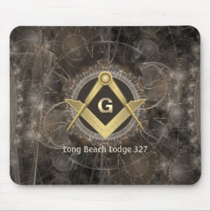 Stylish Masonic Monogrammed Mouse Pad