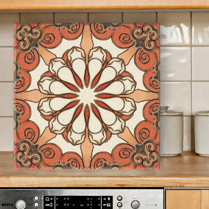 Stylish Mediterranean Geometric Ceramic Tile