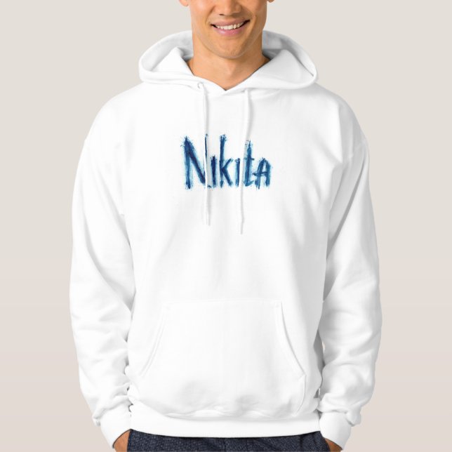 Stylish men's Sweatsh with the inscription "Nikita Hoodie (Front)