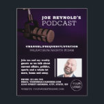 Stylish Microphone, Podcaster, Podcast Advertising Flyer<br><div class="desc">Stylish Microphone,  Podcaster,  Podcast Advertising Flyer by The Business Card Store.</div>