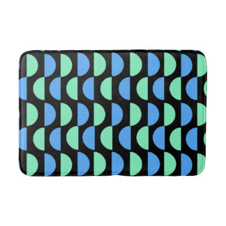 Stylish Mid Mod Geometrical Pattern Bath Mat