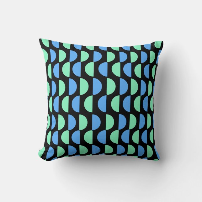 Stylish Mid Mod Geometrical Pattern Cushion (Front)