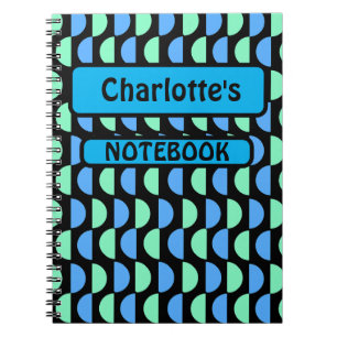 Stylish Mid Mod Geometrical Pattern Notebook