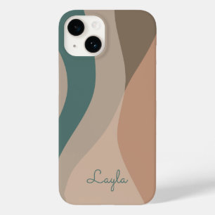 Stylish Minimalist Boho Abstract Case-Mate iPhone 14 Case