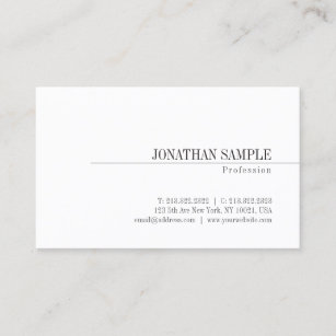 Stylish Minimalist Design Classic Professional Business Card