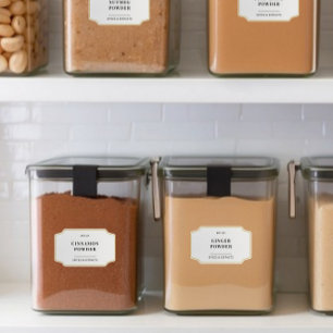 Stylish Minimalist Gold Frame Decoration Pantry