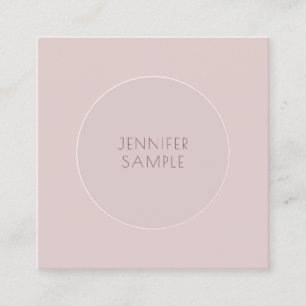 Stylish Minimalist Modern Elegant Simple Template Square Business Card