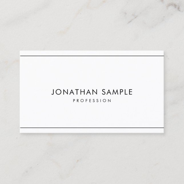 Stylish Minimalist Modern Professional Simple Business Card (Front)