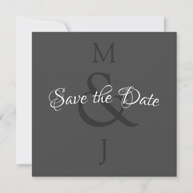 Stylish Minimalist Save The Date (Front)