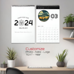 Stylish Minimalist Wall Calendar for Company