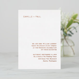 Stylish Minimalist Wedding