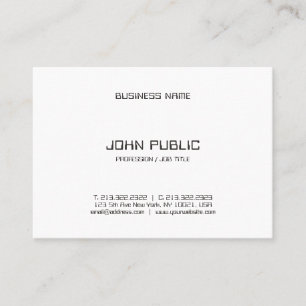 Stylish Minimalistic Black White Template Modern Business Card