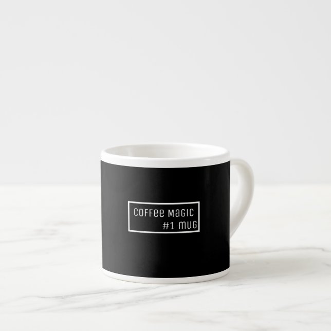 Stylish Minimalistic Espresso Coffee Magic Mug #1 (Front Right)