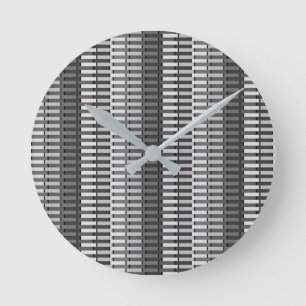 Stylish Modern Abstract Pattern Round Clock