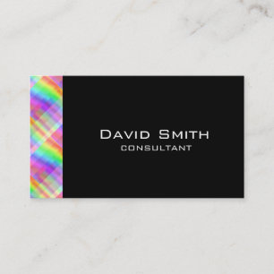 Stylish modern black professional hologram business card