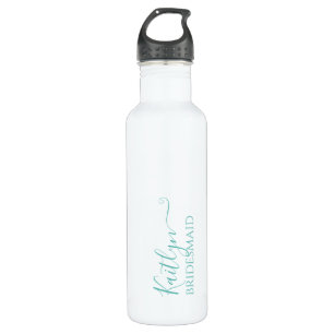 Stylish Modern Bridesmaid Gift   Personalised 710 Ml Water Bottle