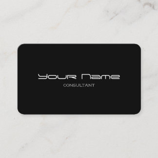 Stylish Modern Business Cards (Black UV)
