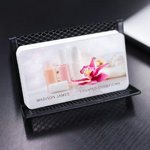 Stylish Modern Chic Beauty Salon Spa Professional Business Card