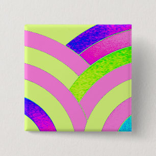stylish modern chic chevron 15 cm square badge