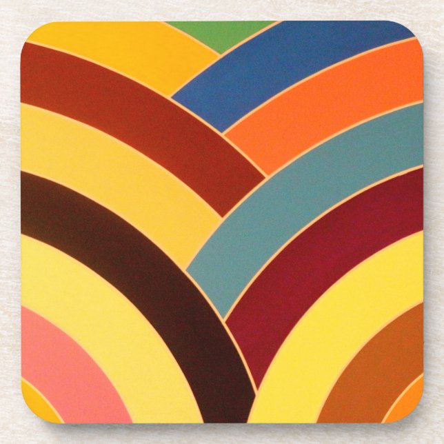stylish modern chic chevrons coaster (Front)