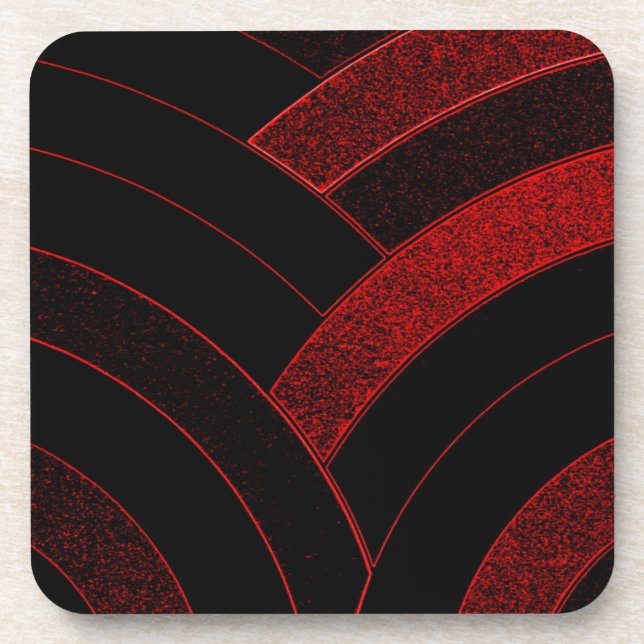 stylish modern chic chevrons coaster (Front)