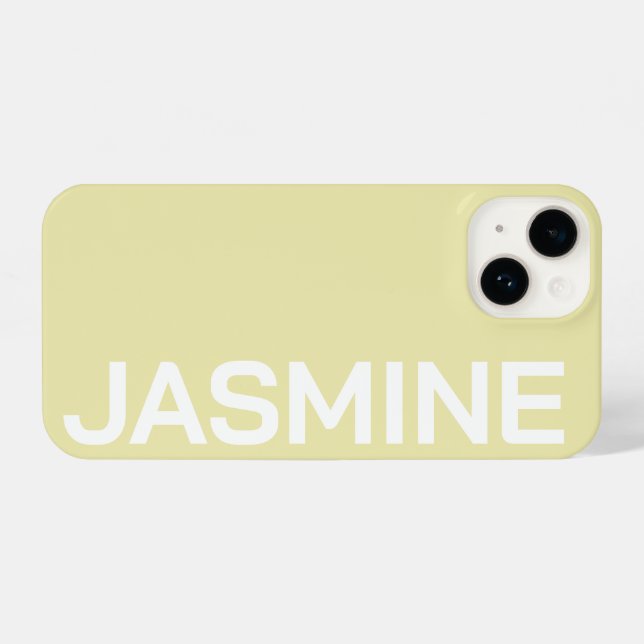 STYLISH MODERN CLASSIC CUSTOMIZED NAME MINIMAL iPhone CASE (Back Horizontal)