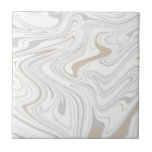 Stylish Modern Curves Grey Beige White Marble 4-8 Ceramic Tile<br><div class="desc">Looking to be a little different and original? This modern faux stone light grey white beige marble mimic curves print wall ceramic tile is just what you need. Available in two sizes 4.25 x 4.25 and 6 x 6 inches. Please not that this is a flat colour print and is...</div>
